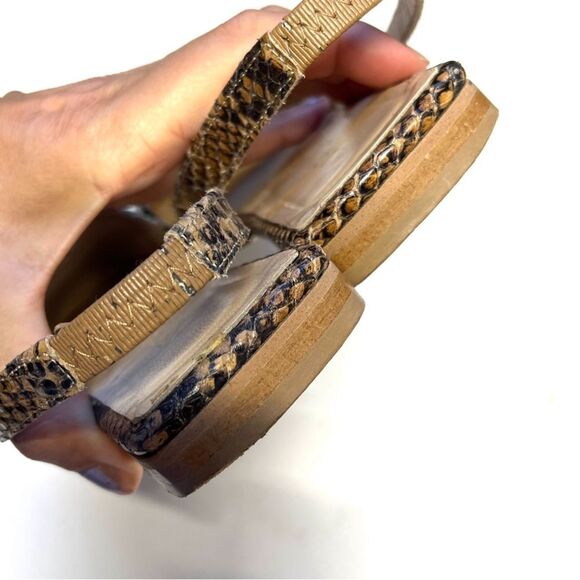 Jonak Paris Snakeskin Leather Slingback Ballet Flats 7.5 - Picture 15 of 16